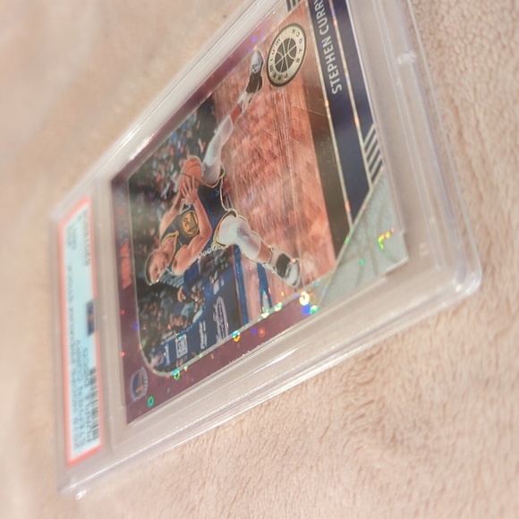 2019 Hoops Premium Stock Stephen Curry Purple Disco PSA 9 Gem Mint Fresh Case - Picture 8 of 8